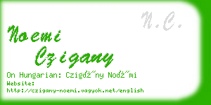 noemi czigany business card